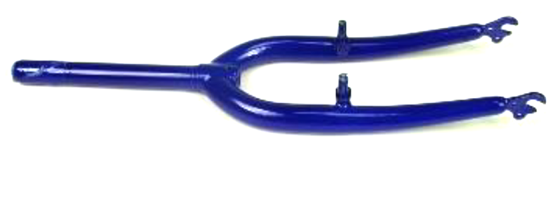Widelec sztywny 28"-1" (25,4mm) modrak malowany 185/55mm